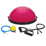 Yoga Balance Trainer Exercise Workout Ball w/ Pump, 2 Resistance Bands