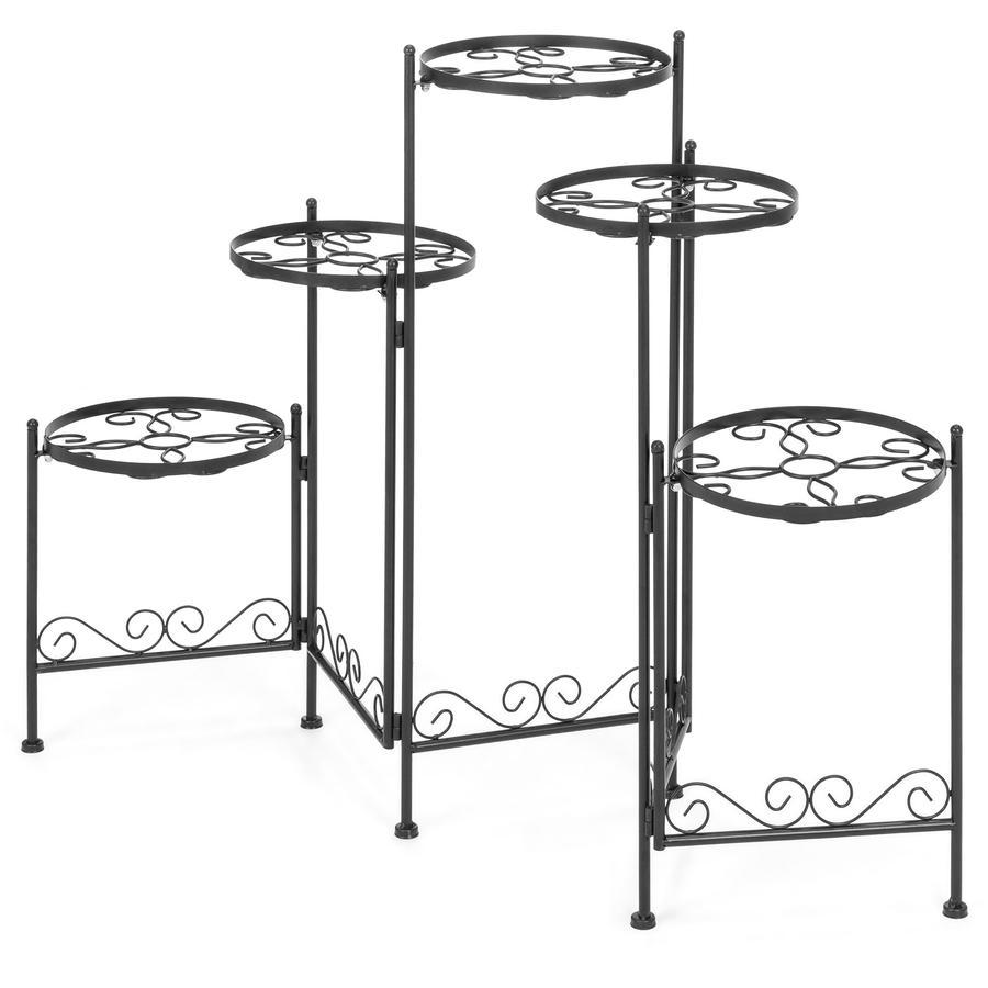 28in 5-Tier Metal Folding Plant Stand